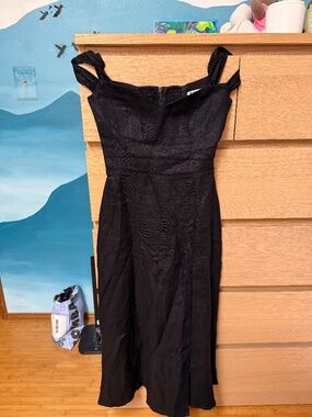 0 reformation bridgeton dress black